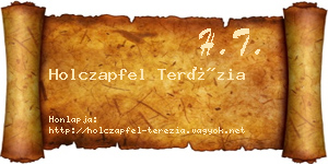 Holczapfel Terézia névjegykártya